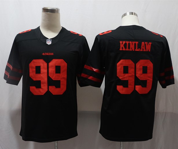 Men’s San Francisco 49ers Javon Kinlaw #99 Black Jersey