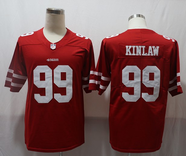Men’s San Francisco 49ers Javon Kinlaw #99 Red Jersey