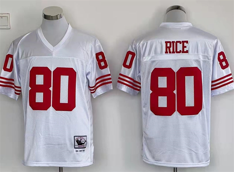 Men’s San Francisco 49ers Jerry Rice Mitchell & Ness White Legacy Jersey