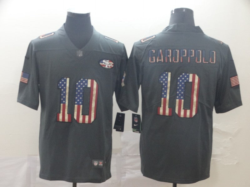 Men’s San Francisco 49ers Jimmy Garoppolo #10 Black Jersey