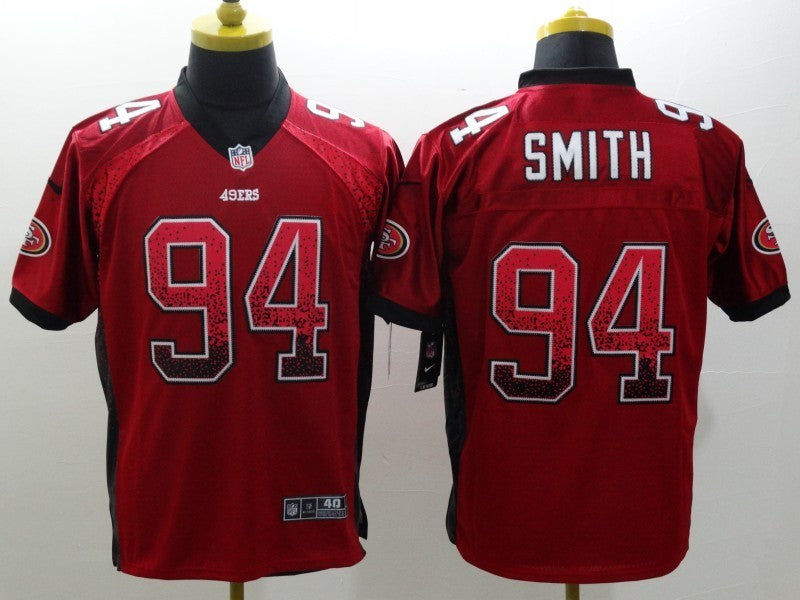 Men’s San Francisco 49ers Justin Smith #94 Red Jersey