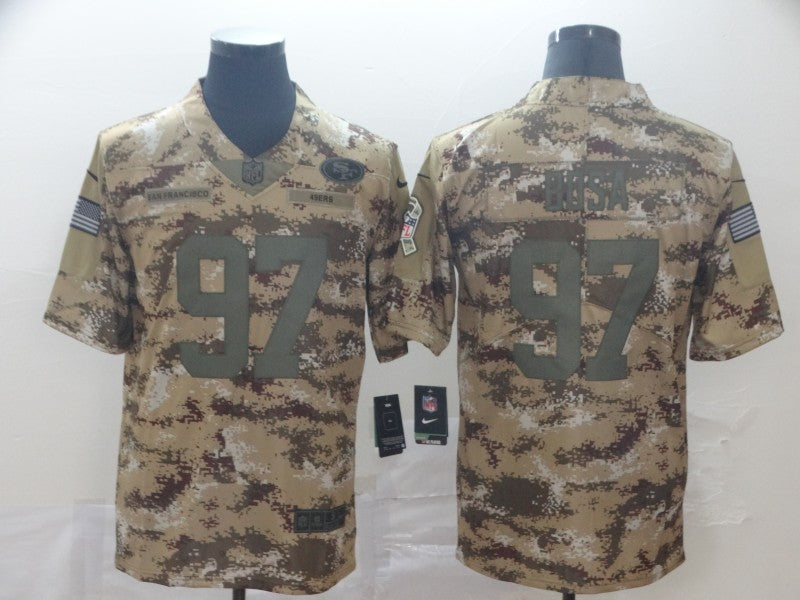 Men’s San Francisco 49ers Nick Bosa #97 Camouflage Jersey
