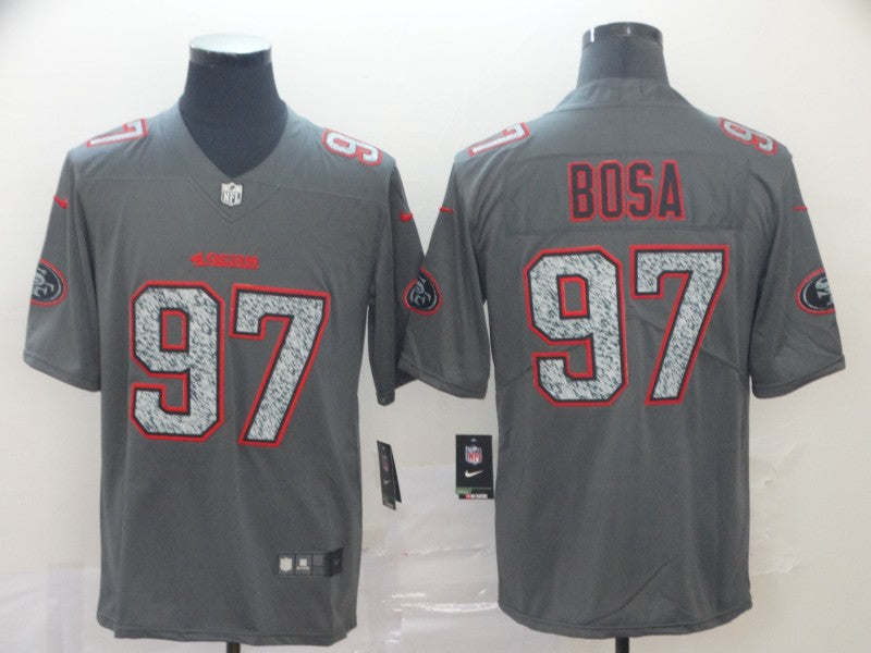 Men’s San Francisco 49ers Nick Bosa #97 Gray Jersey