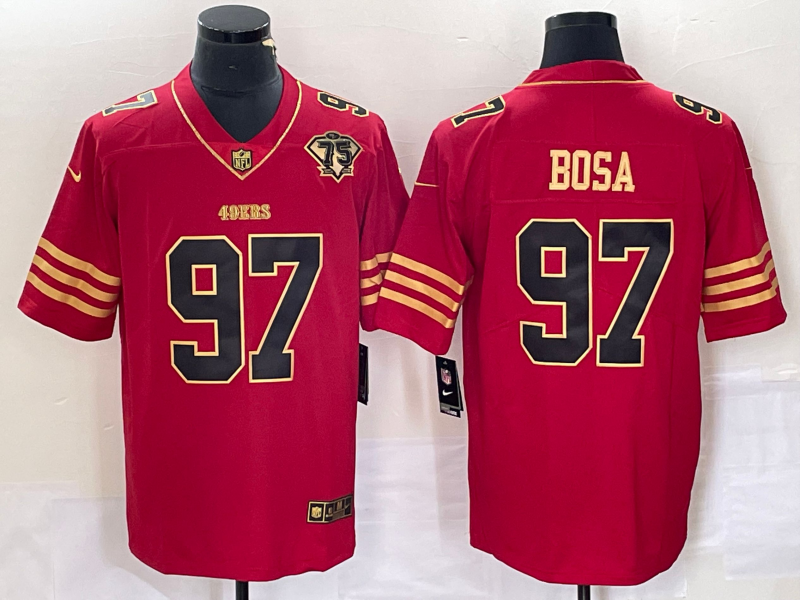 Men’s San Francisco 49ers Nick Bosa #97 Scarlet Vapor F.U.S.E. Limited Jersey