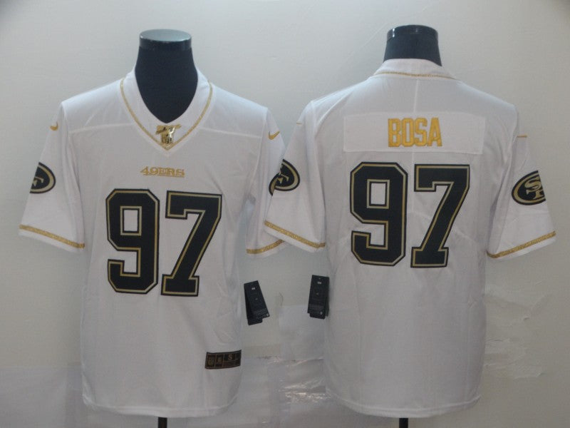 Men’s San Francisco 49ers Nick Bosa #97 White Jersey