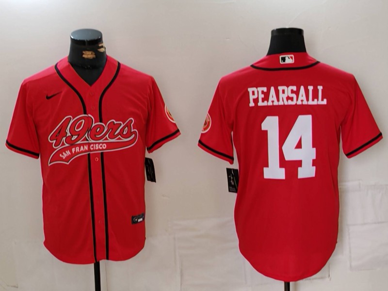 Men’s San Francisco 49ers Ricky Pearsall #14 Red Jersey