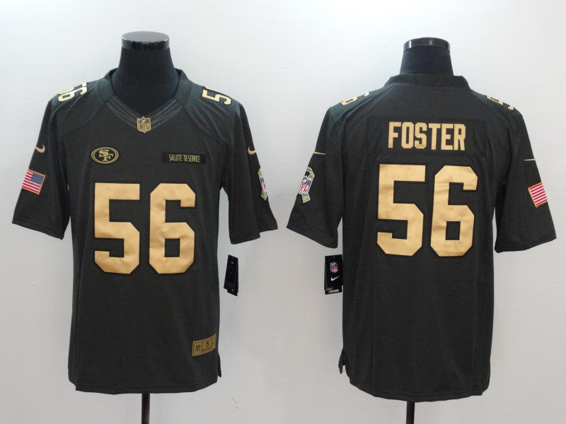 Men’s San Francisco 49ers Ruben Foster #56 Black Jersey