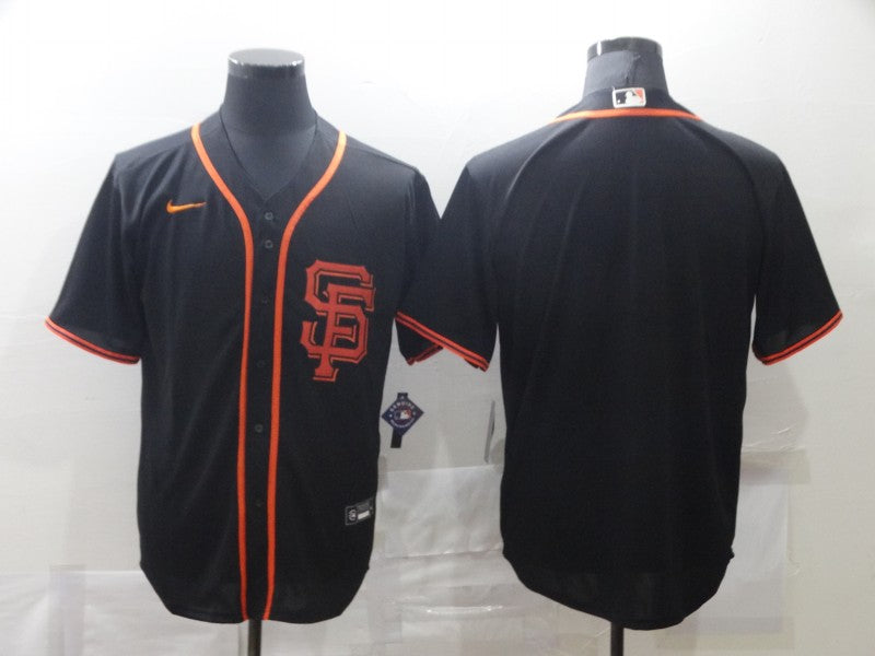 Men’s San Francisco Giants Black Alternate Blank Jersey