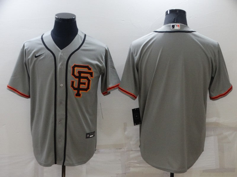 Men’s San Francisco Giants Gray Road Blank Jersey
