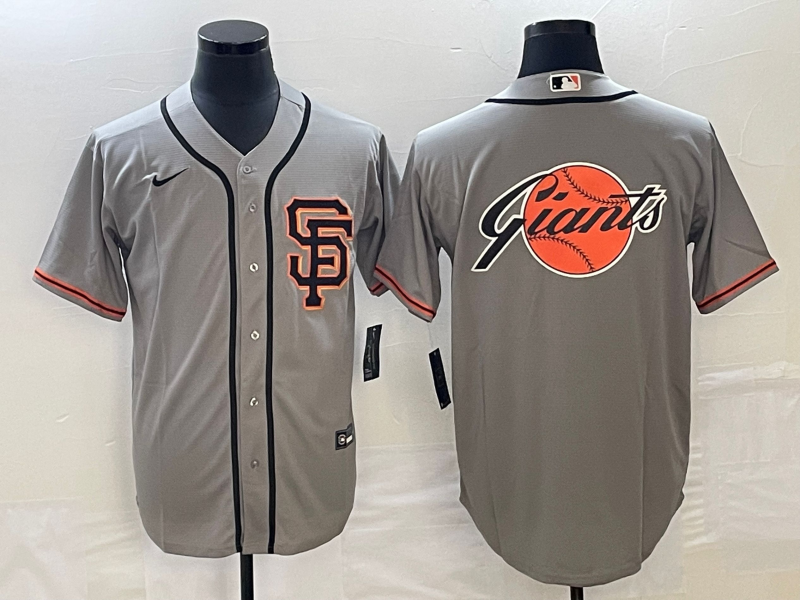 Men’s San Francisco Giants Gray Road Team Jersey
