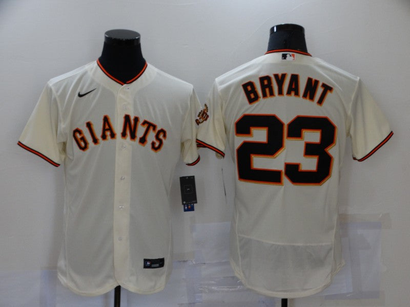 Men’s San Francisco Giants Kris Bryant #23 Beige Baseball Jersey