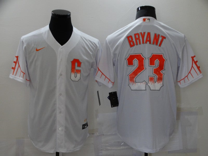 Men’s San Francisco Giants Kris Bryant #23 White Baseball Jersey City Edition
