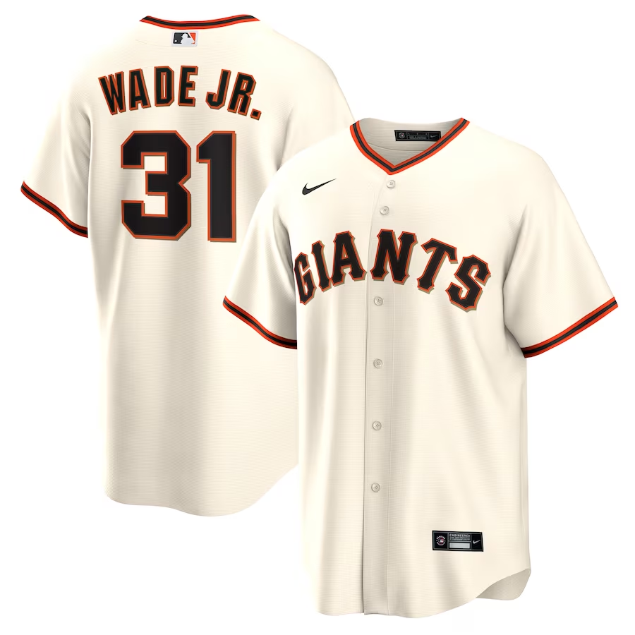 Men’s San Francisco Giants LaMonte Wade Jr. #31 Cream Home Jersey