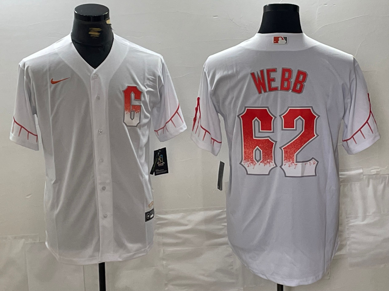 Men’s San Francisco Giants Logan Webb #62 White City Connect Jersey