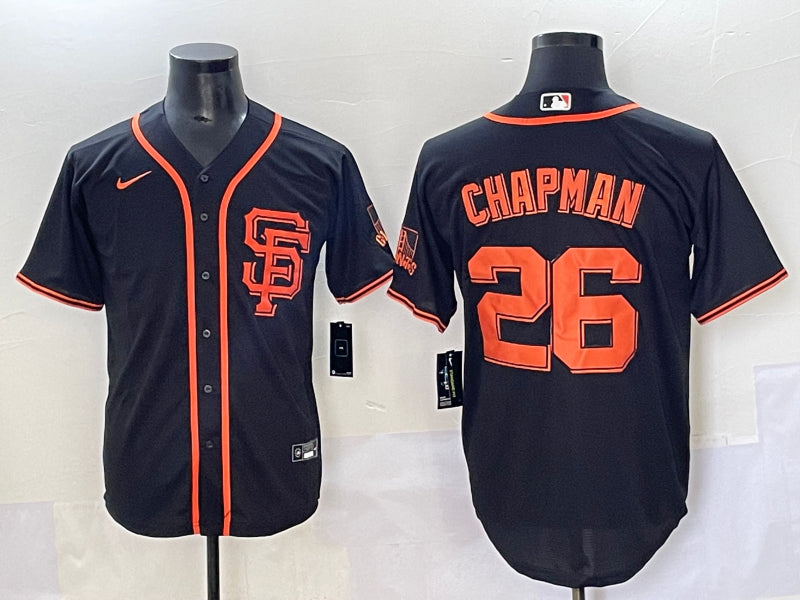 Men’s San Francisco Giants Matt Chapman #26 Black Limited Jersey