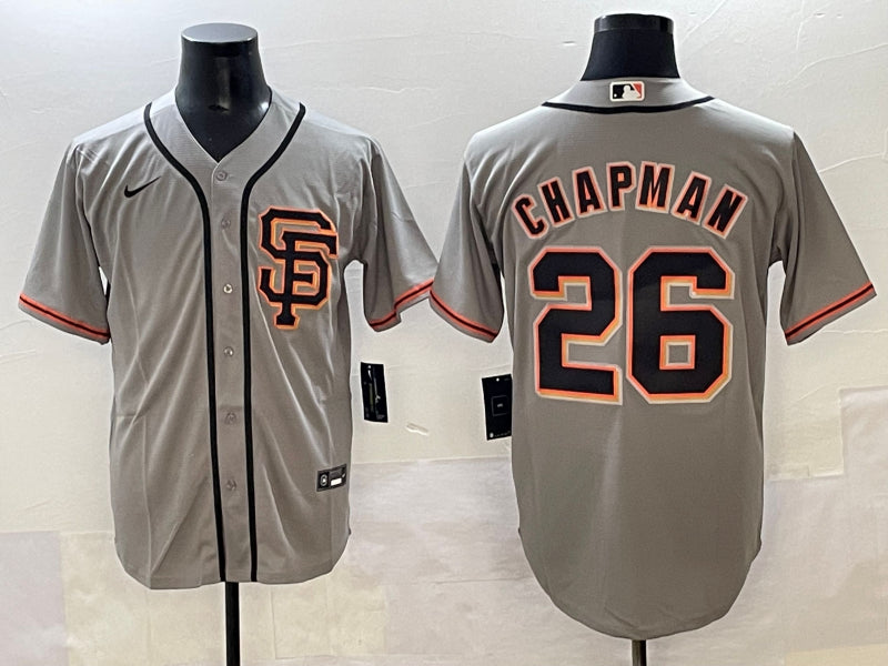 Men’s San Francisco Giants Matt Chapman #26 Gray Jersey