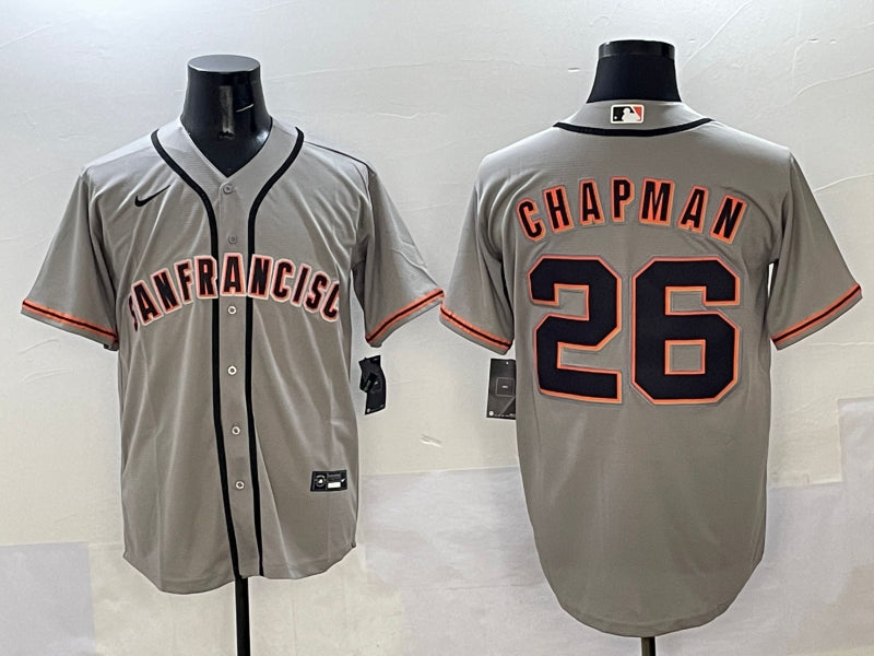 Men’s San Francisco Giants Matt Chapman #26 Gray Limited Jersey