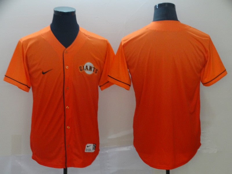 Men’s San Francisco Giants Orange Blank Jersey