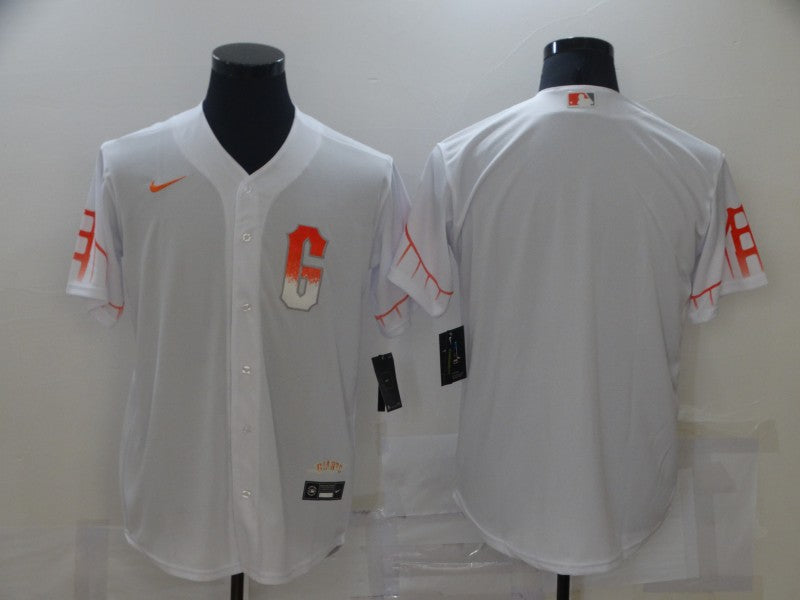 Men’s San Francisco Giants White City Connect Blank Jersey