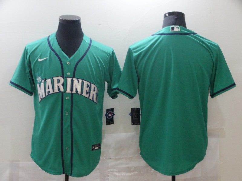 Men’s Seattle Mariners Aqua Alternate Blank Jersey