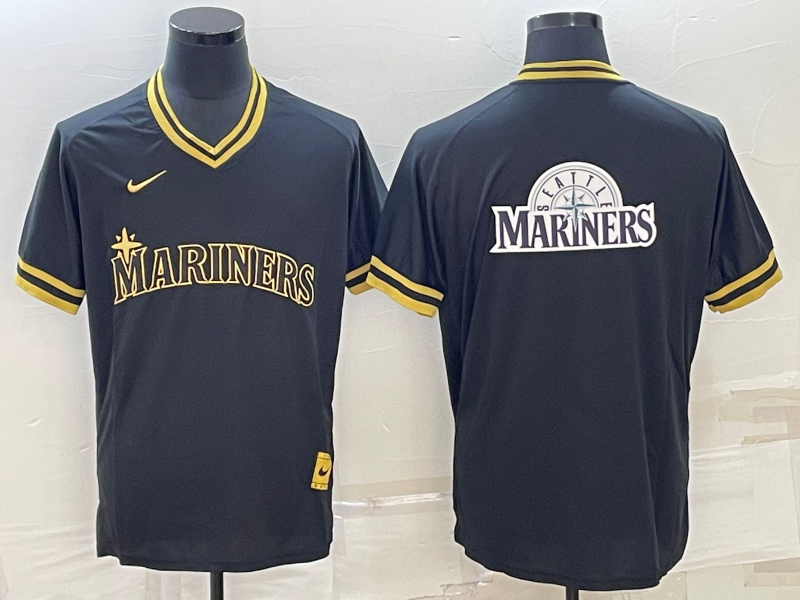 Men’s Seattle Mariners Black Team Jersey