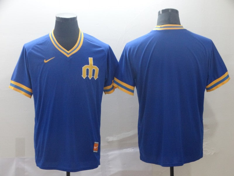 Men’s Seattle Mariners Blue Blank Jersey