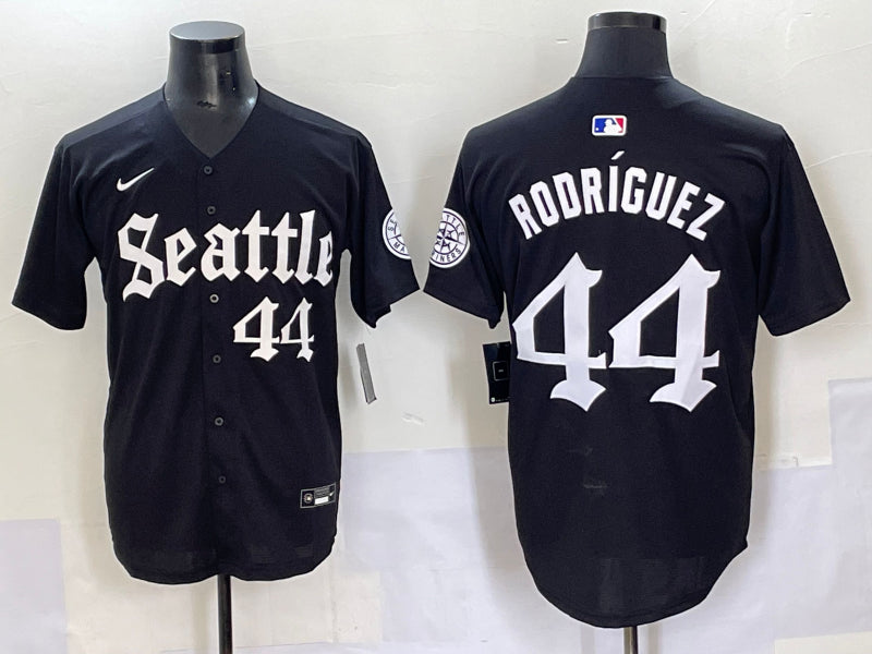 Men’s Seattle Mariners Julio Rodriguez #44 Black Jersey