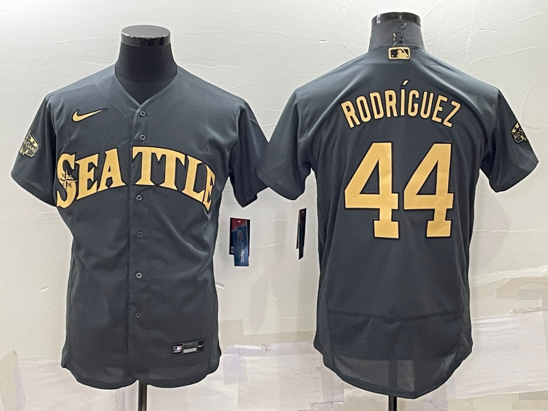 Men’s Seattle Mariners Julio Rodriguez #44 Gray Jersey