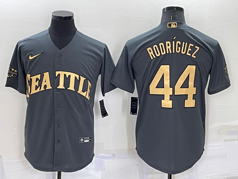 Men’s Seattle Mariners Julio Rodriguez #44 Gray Jersey