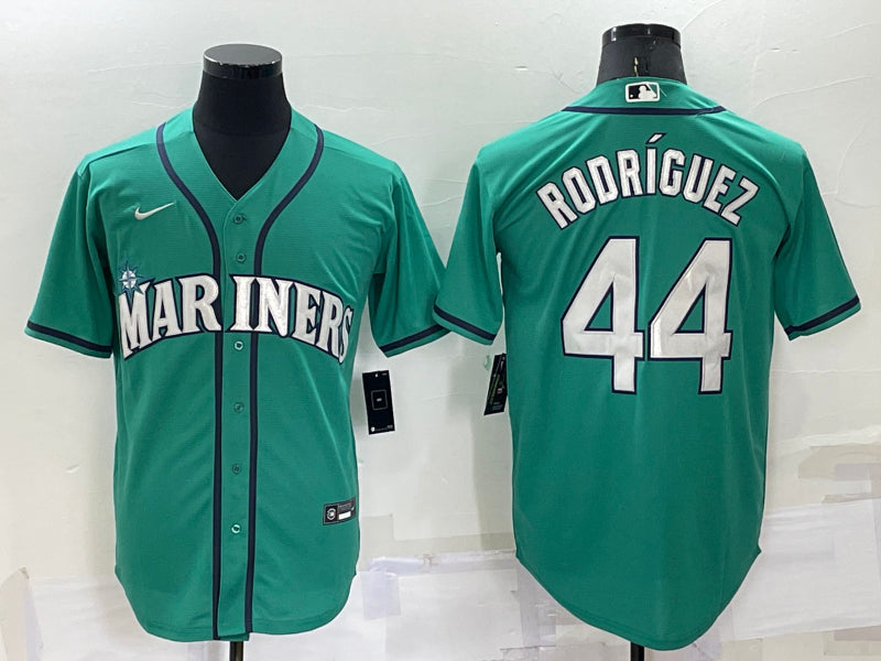Men’s Seattle Mariners Julio Rodriguez #44 Green Baseball Jersey