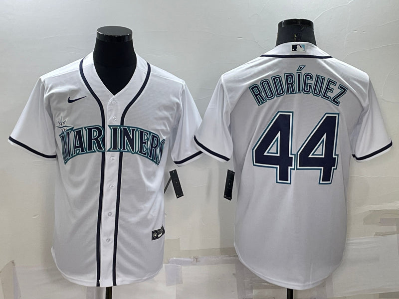 Men’s Seattle Mariners Julio Rodriguez #44 White Baseball Jersey