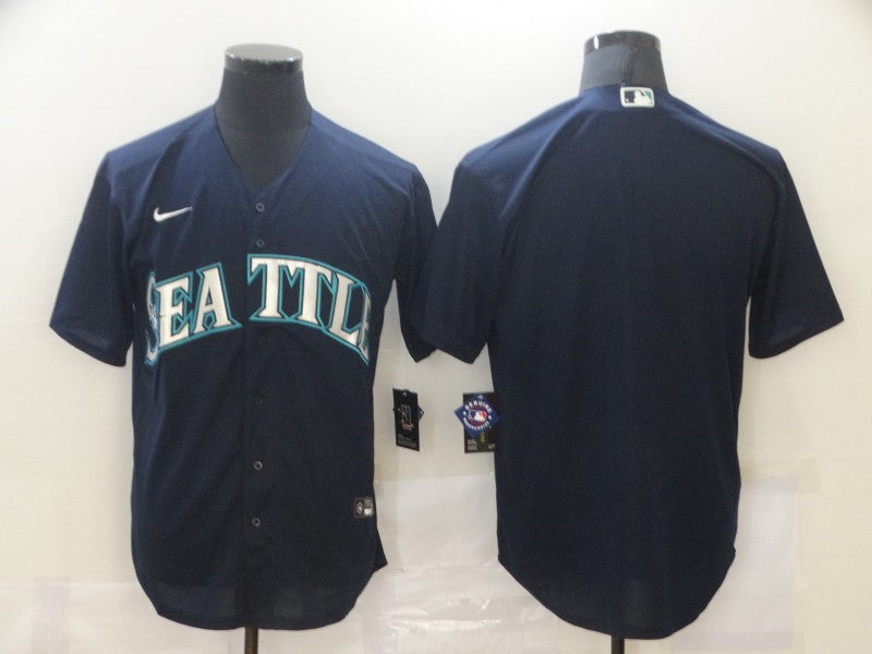 Men’s Seattle Mariners Navy Alternate Blank Jersey