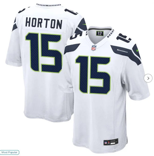 Men’s Seattle Seahawks #15 Tory Horton Nike White Vapor F.U.S.E. Limited Jersey