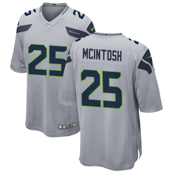 Men’s Seattle Seahawks #25 Kenny McIntosh Nike Gray Alternate Vapor F.U.S.E. Limited Jersey