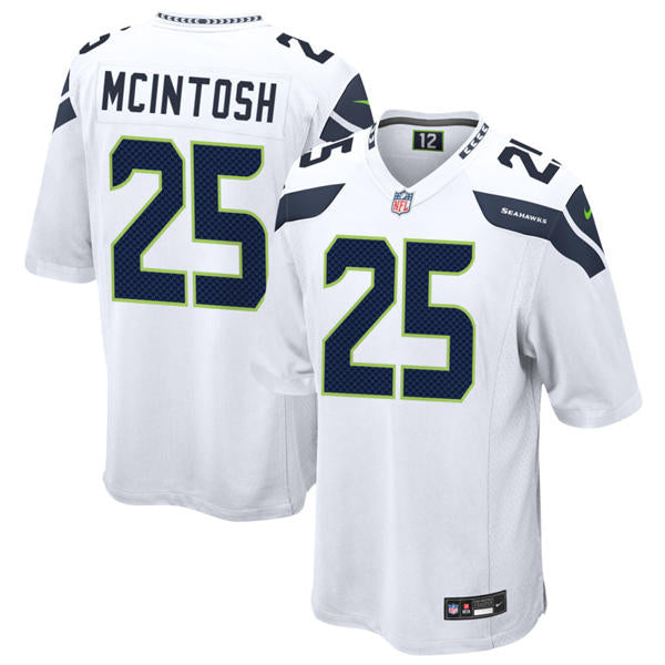 Men’s Seattle Seahawks #25 Kenny McIntosh Nike White Vapor F.U.S.E. Limited Jersey