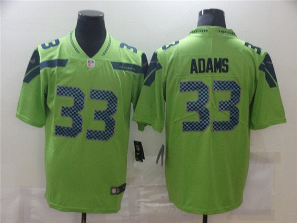 Men’s Seattle Seahawks #33 Jamal Adams Nike Neon Green Color Rush Limited Jersey