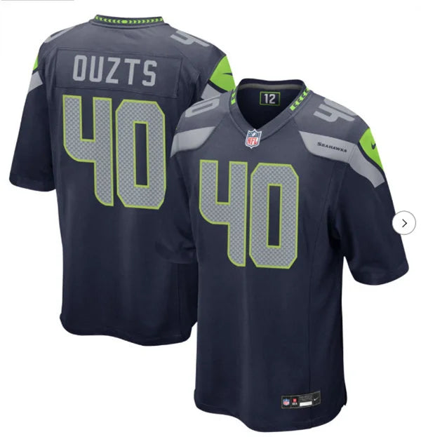 Men’s Seattle Seahawks #40 Robbie Ouzts Nike Navy Vapor F.U.S.E. Limited Jersey