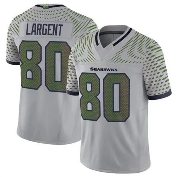 Men’s Seattle Seahawks #80 Steve Largent Nike Vapor F.U.S.E. Limited Soundwaves Rivalry Series Jersey