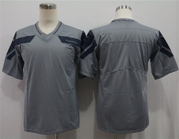 Men’s Seattle Seahawks Blank Nike Gray Alternate Vapor Limited Team Jersey