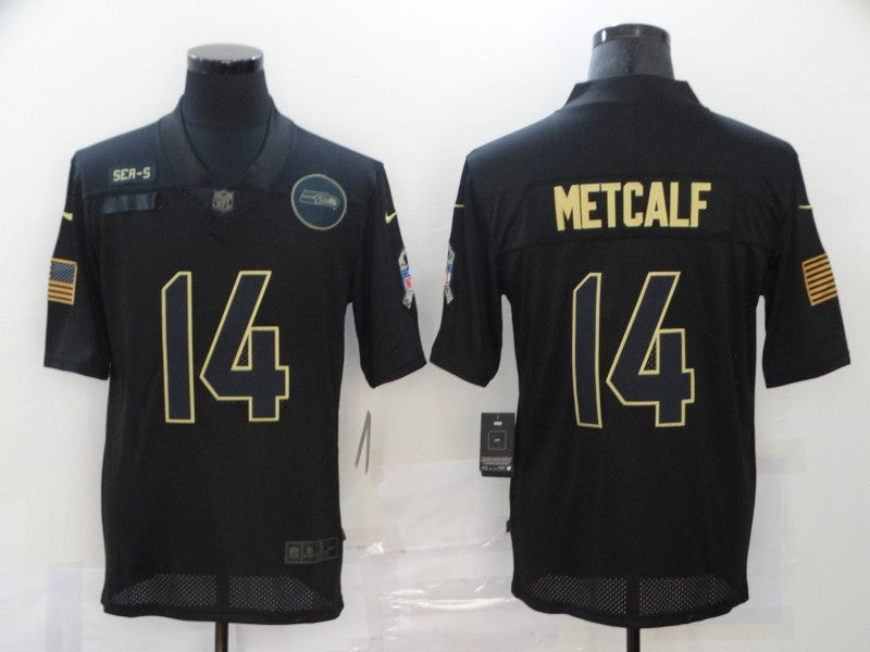 Men’s Seattle Seahawks DK Metcalf #14 Black Jersey
