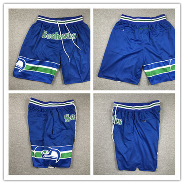 Mens Seattle Seahawks Nike Royal Throwback Shorts