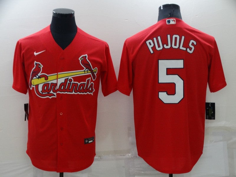 Men’s St. Louis Cardinals Albert Pujols #5 Red Baseball Jersey