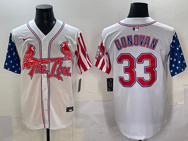Men’s St. Louis Cardinals Brendan Donovan #33 White Jersey