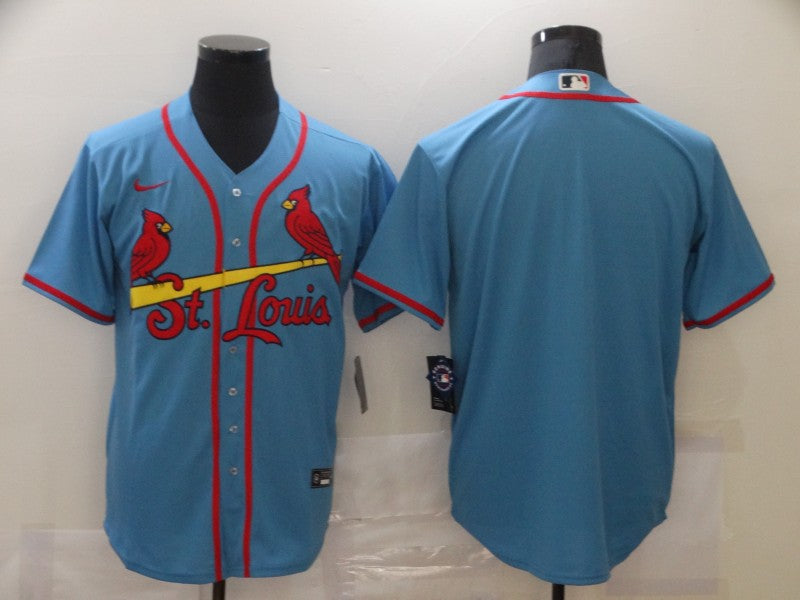 Men’s St. Louis Cardinals Light Blue Alternate Blank Jersey