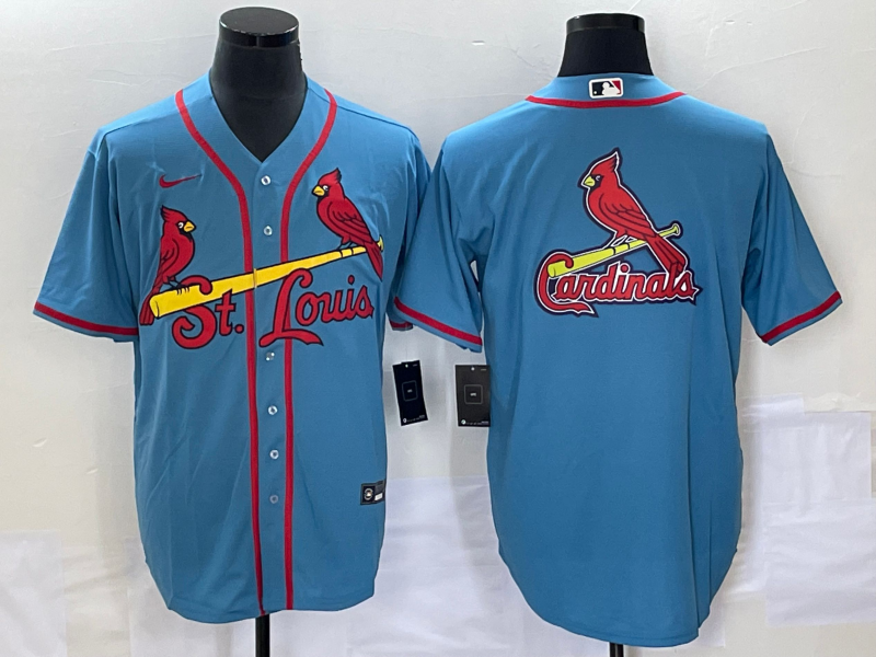 Men’s St. Louis Cardinals Light Blue Alternate Team Jersey