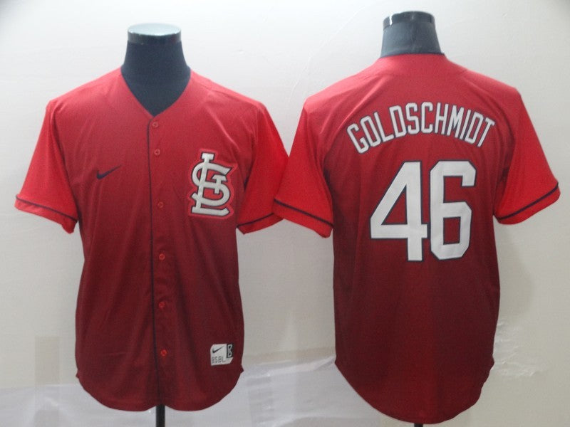 Men’s St. Louis Cardinals Paul Goldschmidt #46 Red Stitched Jersey