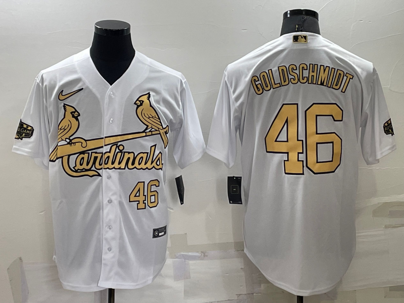 Men’s St. Louis Cardinals Paul Goldschmidt #46 White Stitched Jersey
