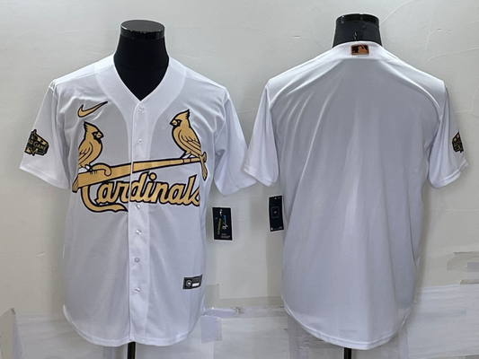 Men’s St. Louis Cardinals White Blank Jersey