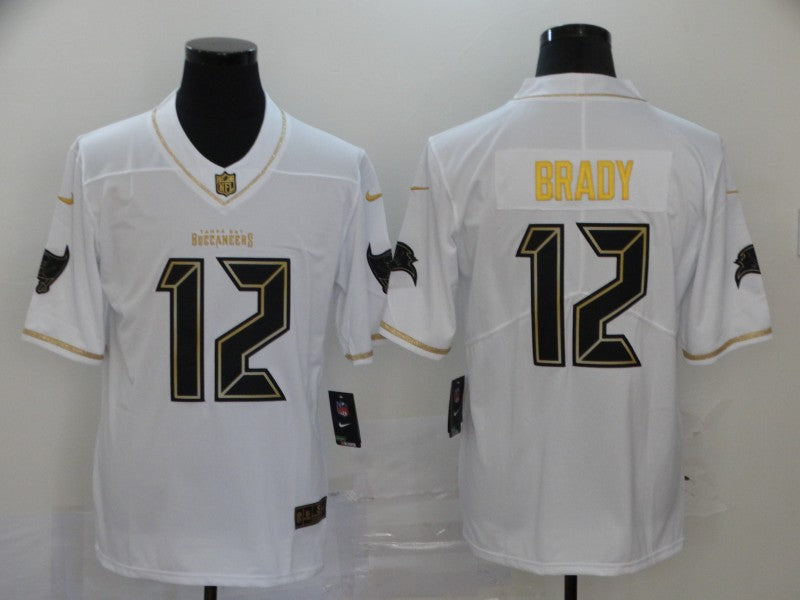 Men’s Tampa Bay Buccaneers #12 Tom Brady White Jersey
