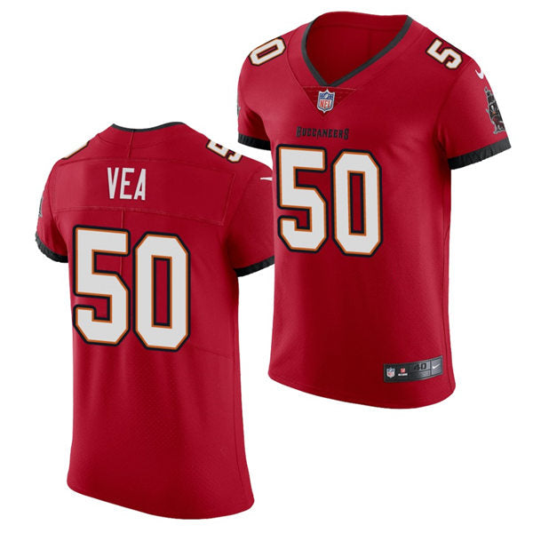 Mens Tampa Bay Buccaneers #50 Vita Vea Nike Home Red Vapor Limited Jersey